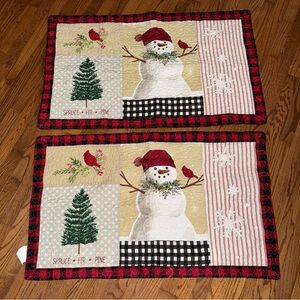 st. nicholas square holiday snowman quilting pillowcase set
Brand New